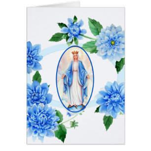 Cartão Condolence Simpatia Obrigado Virgem Católica Mary
