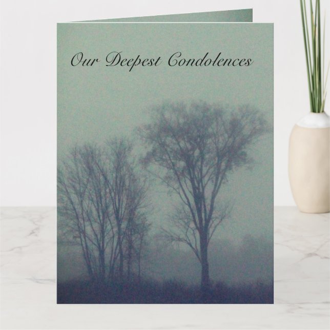 Cartão Condolências da Família (Frente)