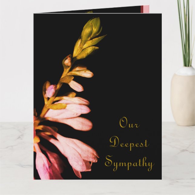 Cartão Condolências Florais (Frente)