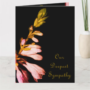 Cartão Condolências Florais