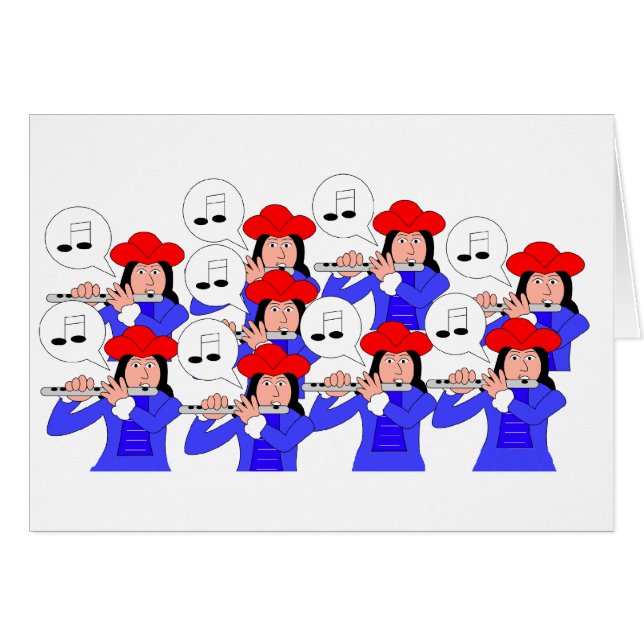 Cartão Condução por meio de canos de 9 gaiteiros (Frente Horizontal)