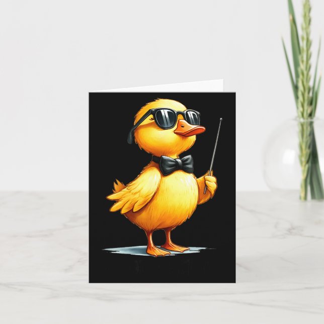 Cartão Conductor, Funny Duck Quote  (Frente)