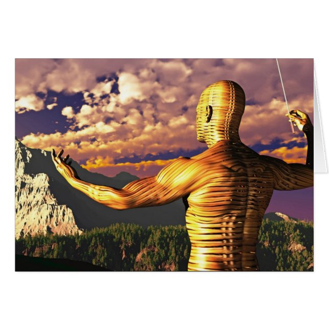 Cartão Condutor da montanha (Frente Horizontal)