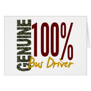 Cartão Condutor de autocarro genuíno