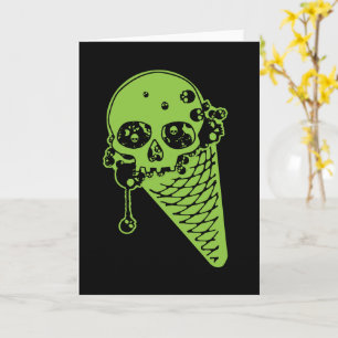 Cartão Cone de Sorvete Venenoso Verde