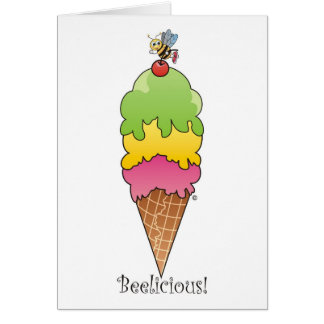 Cartão Cone do sorvete