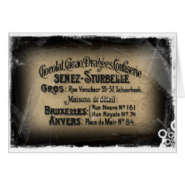 Cartão Confeitório de Chocolat Cacao