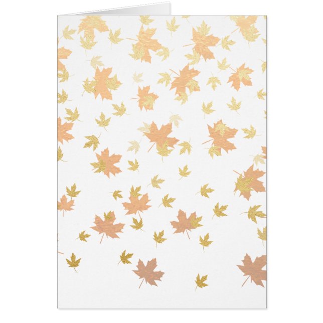 Cartão Confete de Folha de Ouro em Fundo Transparente (Frente)