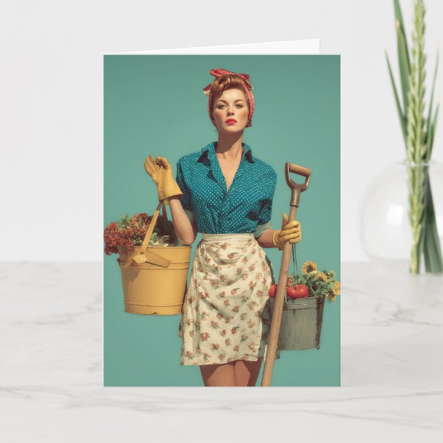 Cartão Confiança em Estilo de Jardim Vintage (Frente)