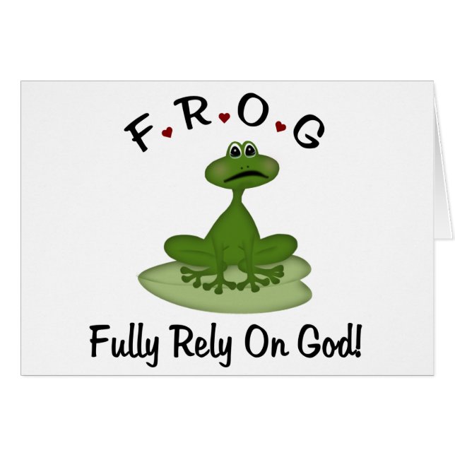 Cartão Confie em Deus (Frente Horizontal)