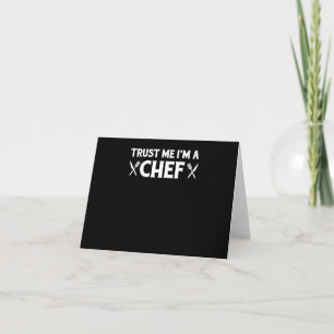 Cartão Confie em mim um chef citações engraçadas de