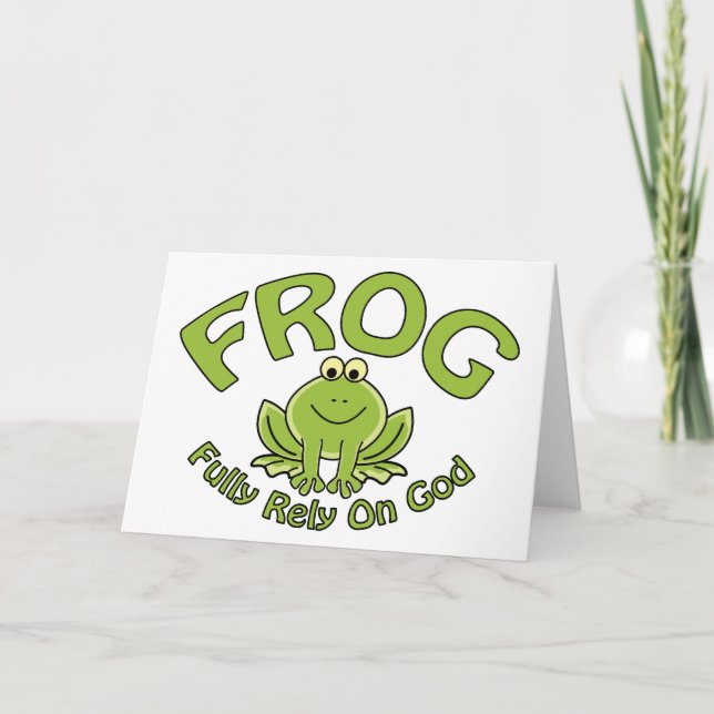 Cartão Confie plenamente em Deus (Frente)