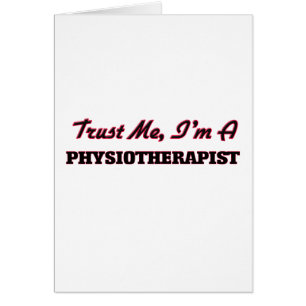 Cartão Confie que eu mim é um Physioarapist