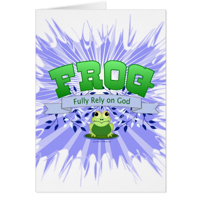 Cartão Confie Totalmente em Deus (Frente)