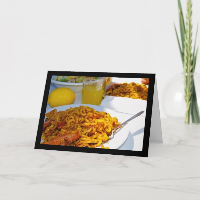 Cartão Configuração da Cozinha Espanhola (Frente)