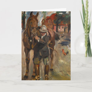 Cartão Configurando para um Passeio   Lovis Corinth