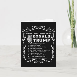 Cartão Confio Mais Do Que Donald Trump Anti Potus Vote Bl