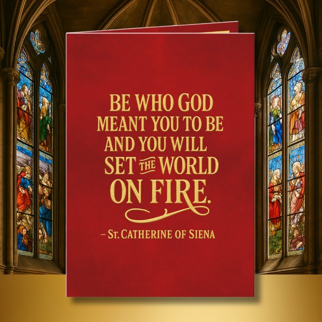 Cartão Confirmação de Set the World on Fire Catherine Sie (Criador carregado)