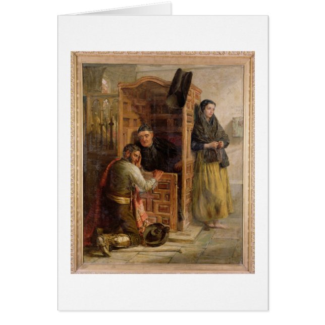 Cartão Confissão, 1862 (óleo em canvas) (Frente)