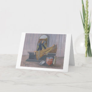 Cartão Confortando o doente