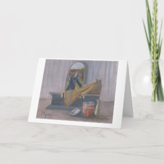 Cartão Confortando o doente