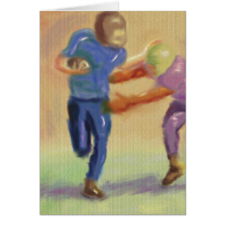 Cartão Confrontação do futebol