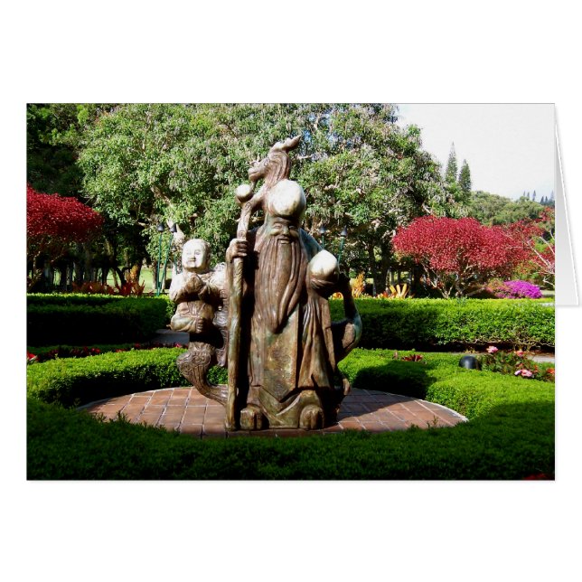 Cartão Confúcio na Ilha do Havaí, Lanai (Frente horizontal)