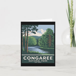 Cartão Congaree National Park Vintage Camping Men