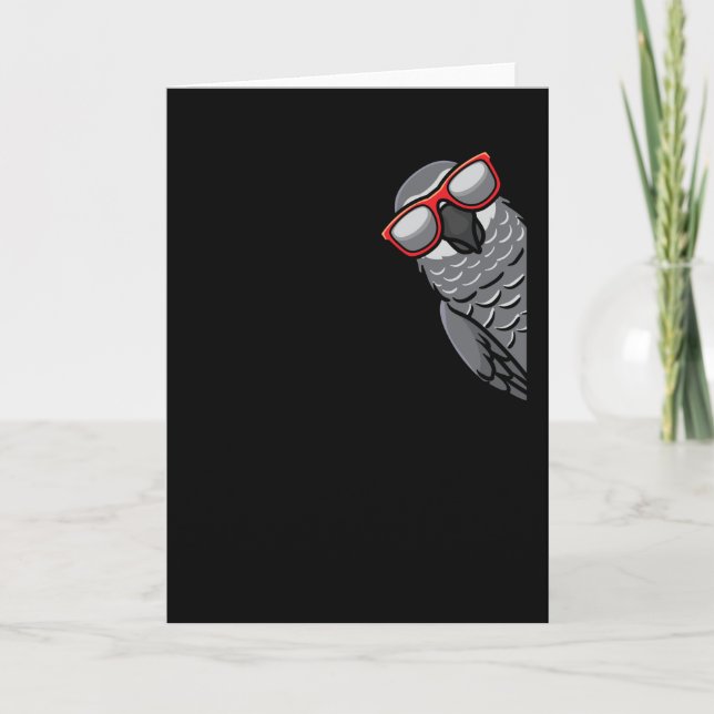 Cartão Congo African Grey Parrot (Frente)