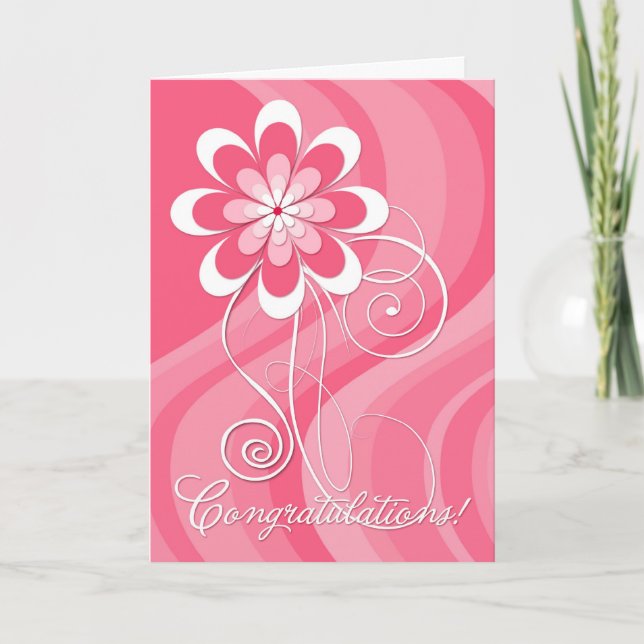 Cartão Congradulations - quimioterapia terminada (Frente)