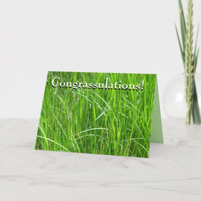 Cartão Congrassulations! (Frente)