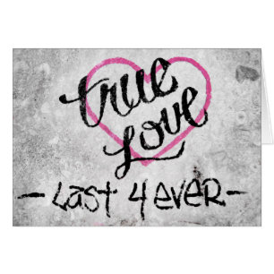 Cartão Congrats em seu noivado, amor verdadeiro Graffitti