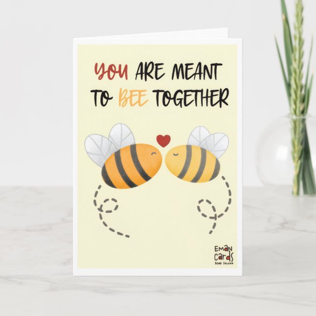 Cartão Congratulations - Cute Wedding (Frente)