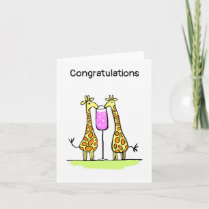Cartão Congratulations Giraffe Card