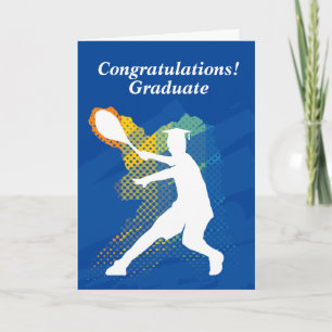 Cartão Congratulations graduate School graduation tennis