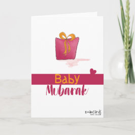Cartão Congratulations - New Born in a Gift Box