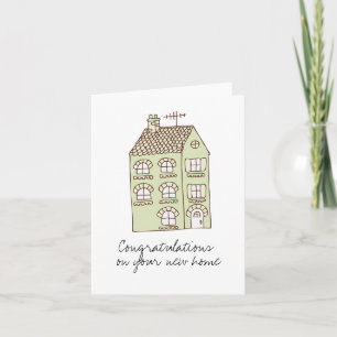 Cartão congratulations New Home Note Card