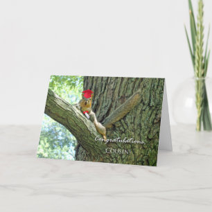 Cartão Congratulations on Graduation for Cousin, Squirrel