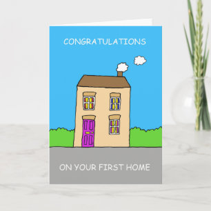 Cartão Congratulations on Your First Home