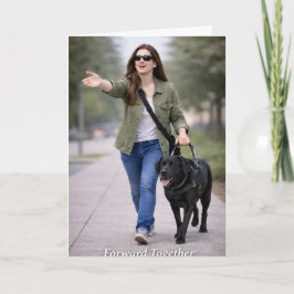 Cartão Congratulations on Your New Guide Dog Card