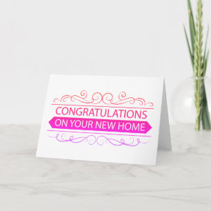 Cartão Congratulations On Your New Home Greeting Card