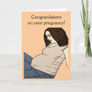 Cartão Congratulations on your pregnancy Card