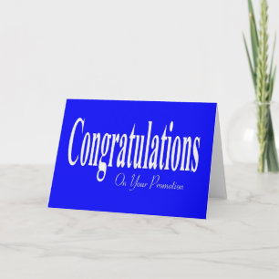 Cartão Congratulations On Your Promotion Card