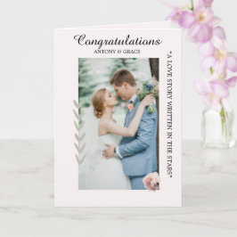 Cartão Congratulations on Your Wedding – cards