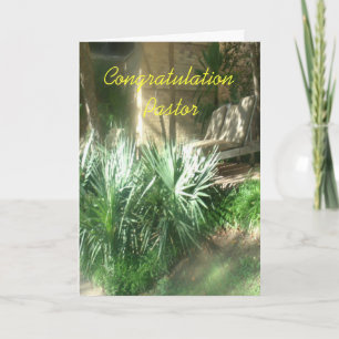 Cartão congratulations Pastor