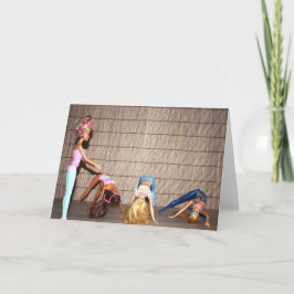 Cartão Conheça as Garotas do Ginásio.