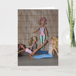 Cartão Conheça as Garotas do Ginásio.