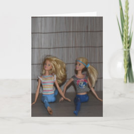 Cartão Conheça as Garotas do Ginásio.