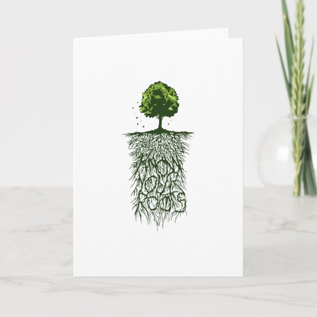 Cartão Conheça suas raízes (Frente)