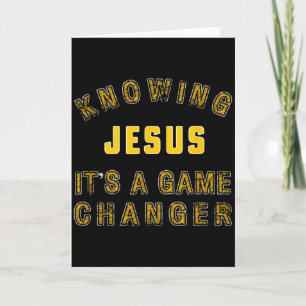 Cartão Conhecer Jesus É Um Jogo Mudança